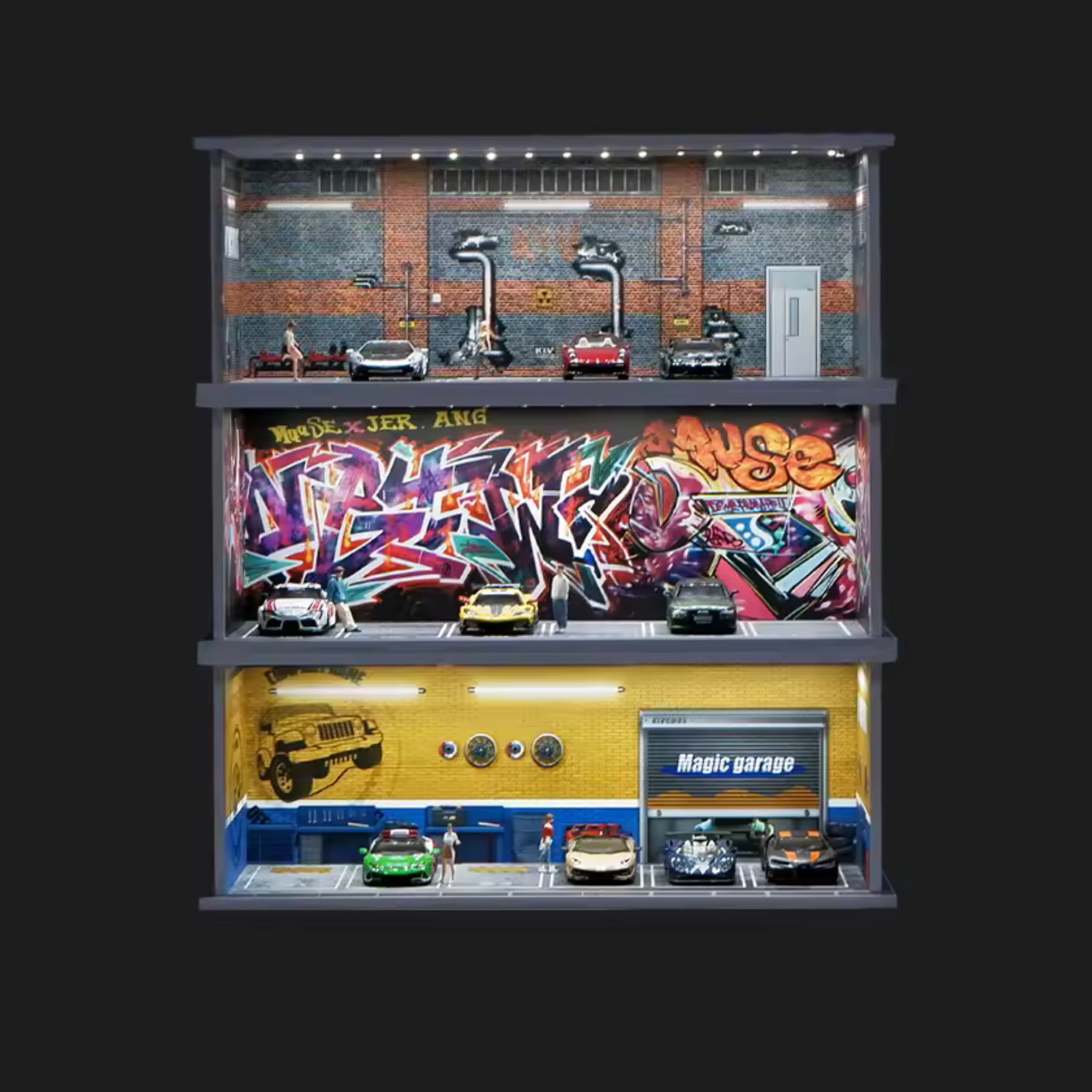 Tuner Vault ™ LED RC Display Box 1/64