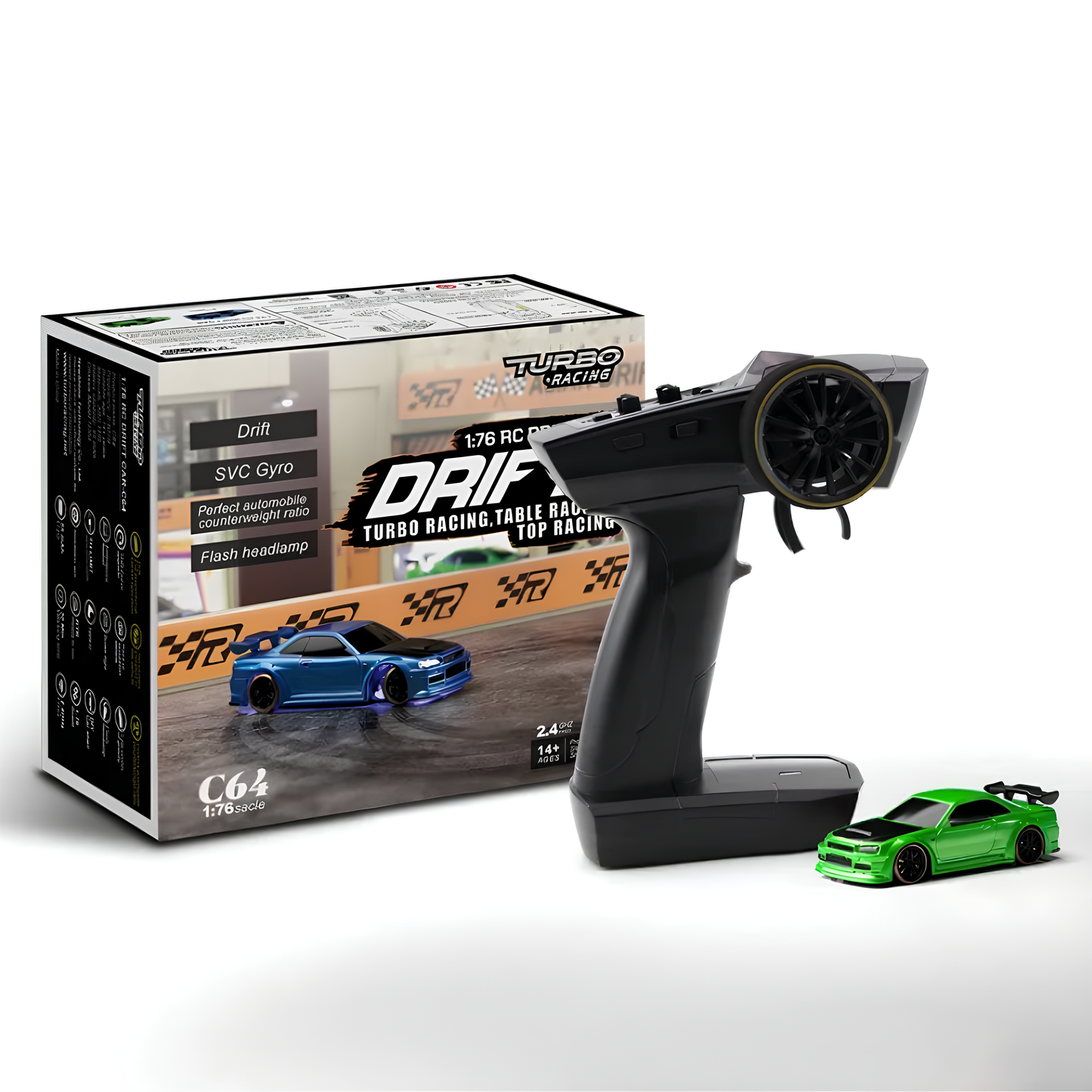 Mini DriftKing™ 1:76 RC Car – Drift King